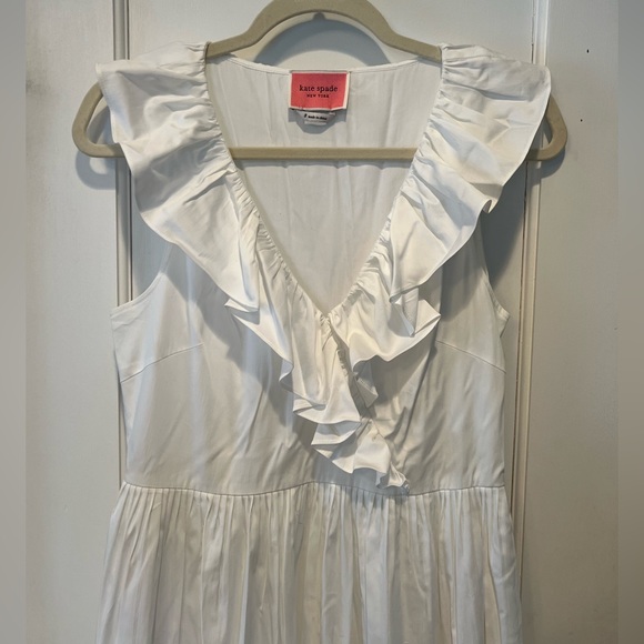 kate spade new york Ruffled Neck Poplin Dress - Picture 10 of 16